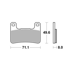 AP RACING SF Supersport Sinter Front Disc Pads #406SF click to zoom image