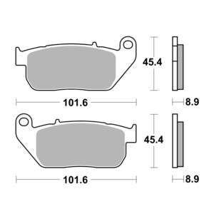 AP RACING SF Supersport Sinter Front Disc Pads #407SF click to zoom image