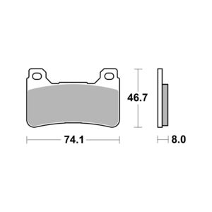 AP RACING SF Supersport Sinter Front Disc Pads #409SF click to zoom image