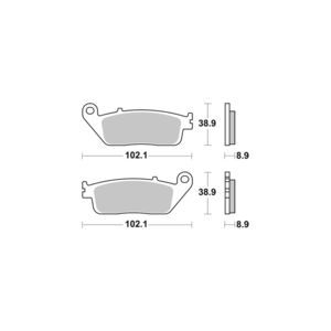 AP RACING Disc Pad Sinter Scooter #411 click to zoom image