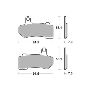 AP RACING SR Supersport Sinter Rear Disc Pads #430SR click to zoom image