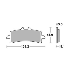 AP RACING SF Supersport Sinter Front Disc Pads #441SF click to zoom image