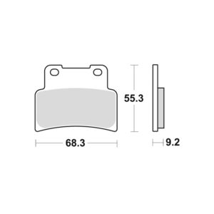 AP RACING SF Supersport Sinter Front Disc Pads #444SF click to zoom image