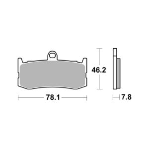 AP RACING SF Supersport Sinter Front Disc Pads #464SF click to zoom image