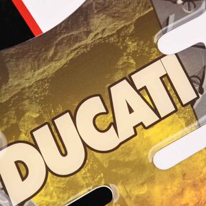 BIKE IT 'Ducati' Tank Pad (Metal Effect) click to zoom image