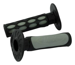 BIKE IT 2-Tone MX Grips Grey / Black 