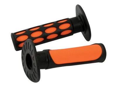 BIKE IT 2-Tone MX Grips Orange / Black
