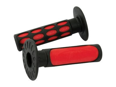 BIKE IT 2-Tone MX Grips Red / Black