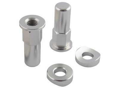 BIKE IT Silver Rim Lock Nut Kit