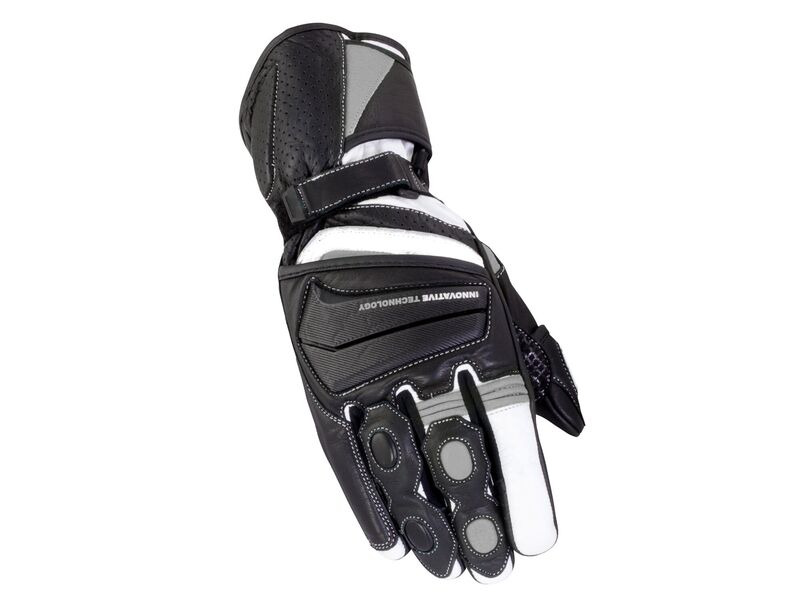 BIKE IT Crossfire Black/Grey Summer Road Gloves click to zoom image