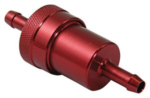 BIKE IT Original Anodised Red 6mm Fuel Filter 