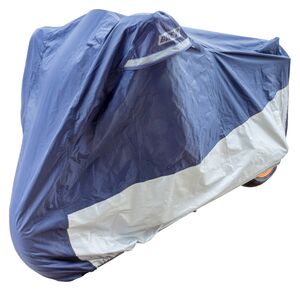 BIKE IT Deluxe Heavy Duty Rain Cover - Blue/Silver - XL Fits Up To 1200cc 