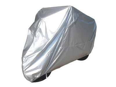 BIKE IT Motorcycle Rain Cover - Silver - Medium Fits Up To 600cc
