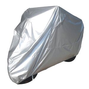 BIKE IT Motorcycle Rain Cover - Silver - XL Fits 1200cc And Over 