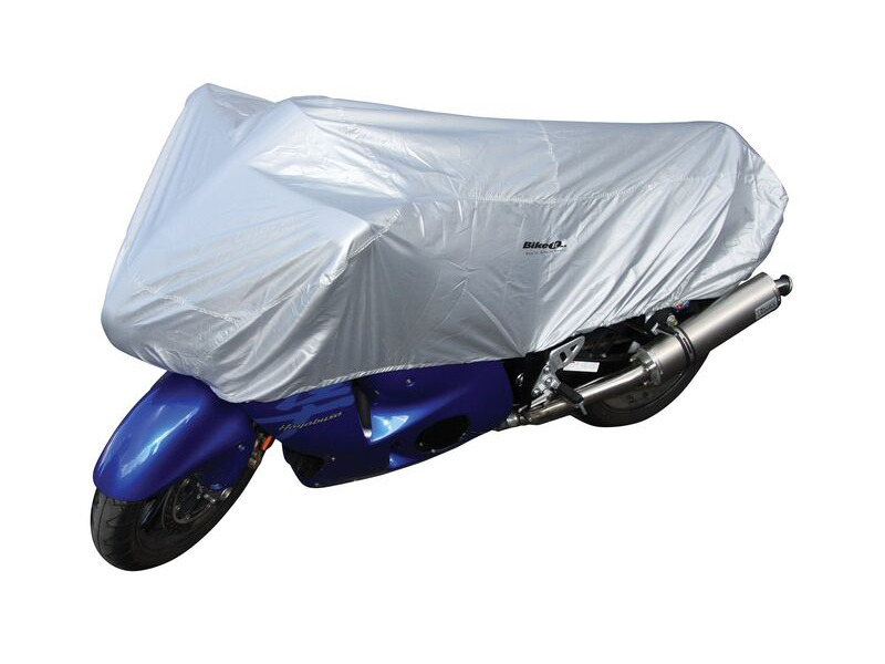 BIKE IT Motorcycle Top Cover - Silver - Medium Fits Up To 600cc click to zoom image