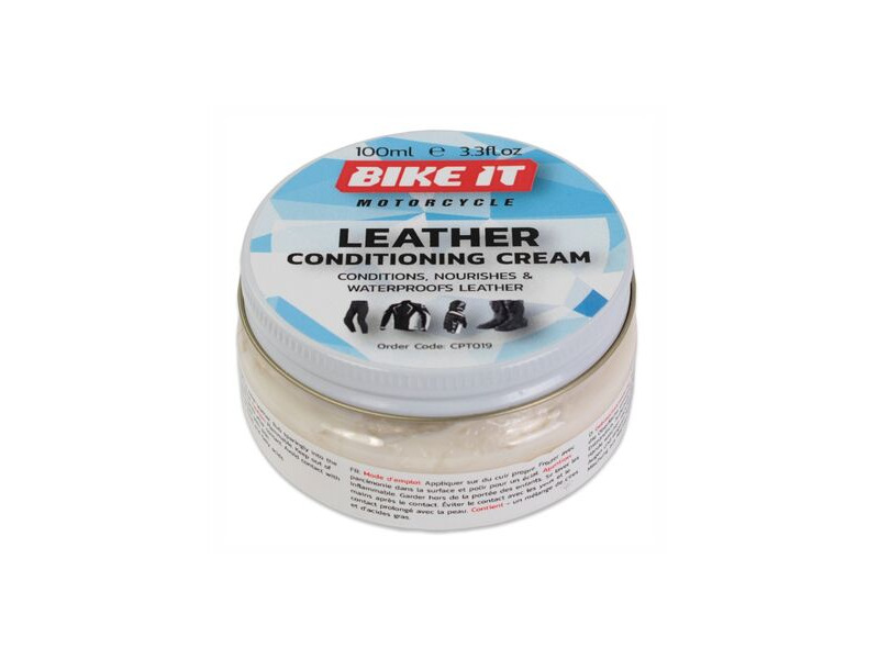 BIKE IT Leather Conditoner And Water Repellency Cream 100g click to zoom image
