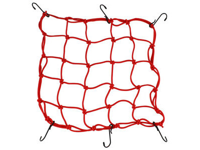 BIKE IT Luggage Cargo Net Extra Large Red