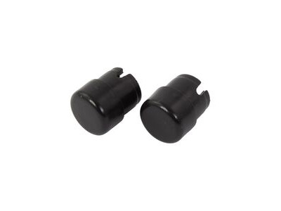 BIKE IT Black Bar End Buttons