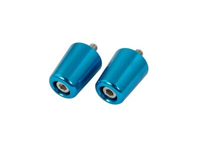 BIKE IT Alloy Kawasaki Flush Type Blue Bar End Weights