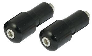 BIKE IT Black 13mm Slim Bar End Weights 