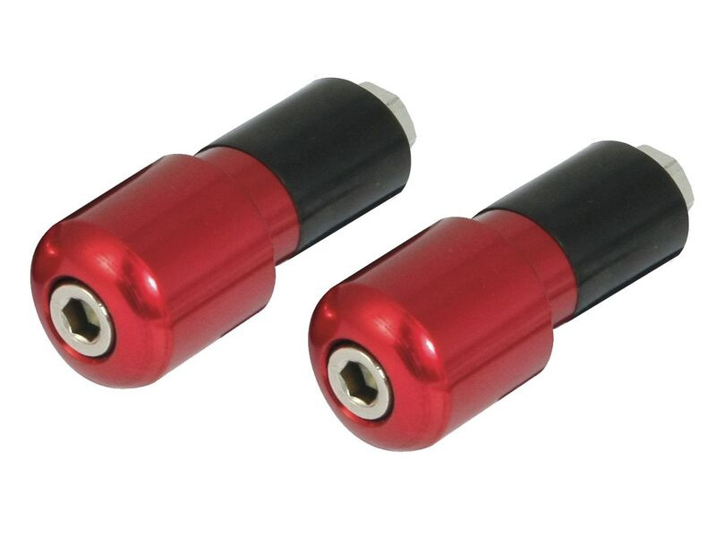 BIKE IT Red 13mm Slim Bar End Weights click to zoom image