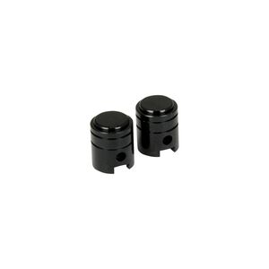 BIKE IT Small Piston Valve Caps - Black 