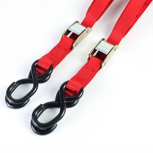 BIKE IT 2 Piece Red Autolock Tiedown click to zoom image