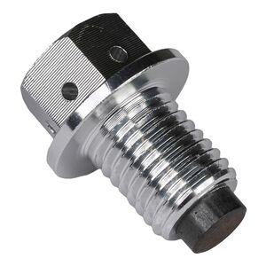 BIKE IT Magnetic Oil Cleaning Bolt - M12 (12mm) x 1.5 Pitch (Silver) 