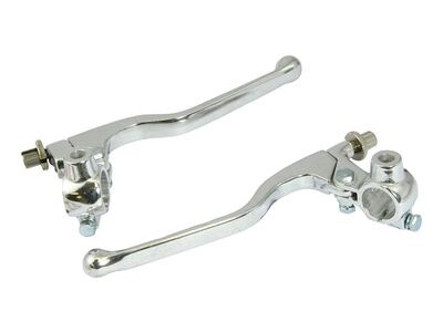 BIKE IT Lever Assembly Universal Long Chrome (With Mirror Boss) Pair