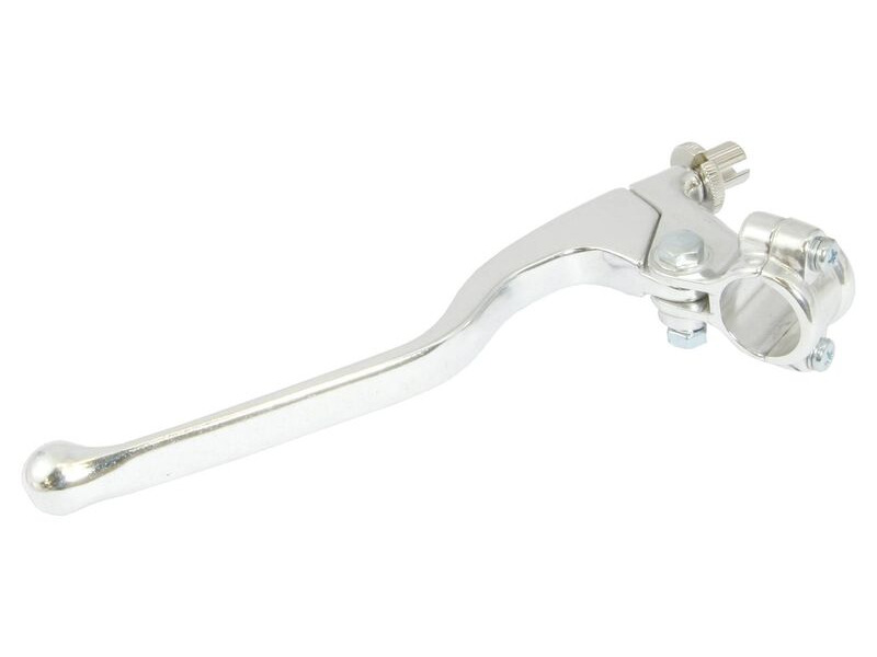 BIKE IT Lever Assembly Universal Clutch Lever Long Chrome (Without Mirror Boss) click to zoom image