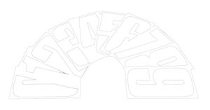 BIKE IT 8 Inch Race Numbers White 