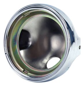 BIKE IT Headlight Universal 7" Chrome Casing 