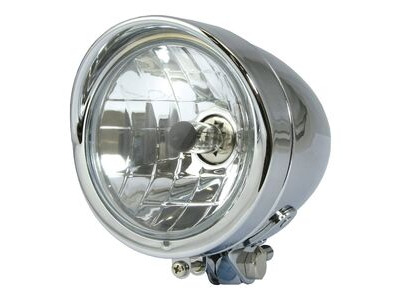 BIKE IT Universal Bullet Chrome Headlight 4½" H4