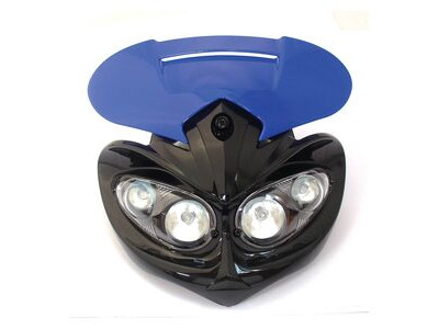 BIKE IT Universal Enduro Rage Headlight Unit Blue 12V 20W