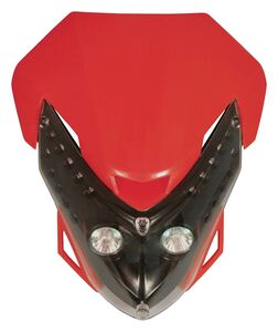 BIKE IT Universal Spectre Fairing Headlight Red 