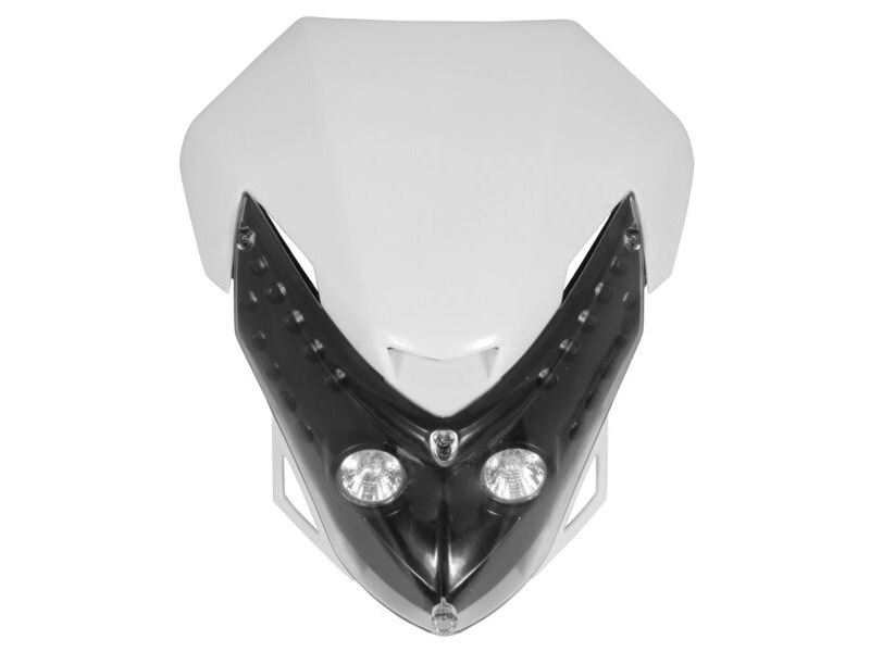 BIKE IT Universal Spectre Fairing Headlight White click to zoom image