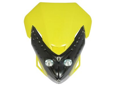 BIKE IT Universal Spectre Fairing Headlight Yellow