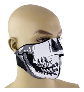 BIKE IT Neoprene Face Mask With Skull Design click to zoom image