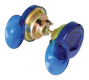 BIKE IT Blue Twin Pack Snail Horn - 12V 