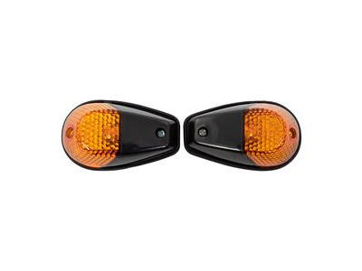 BIKE IT Original Fairing Indicators With Black Body And Amber Lens