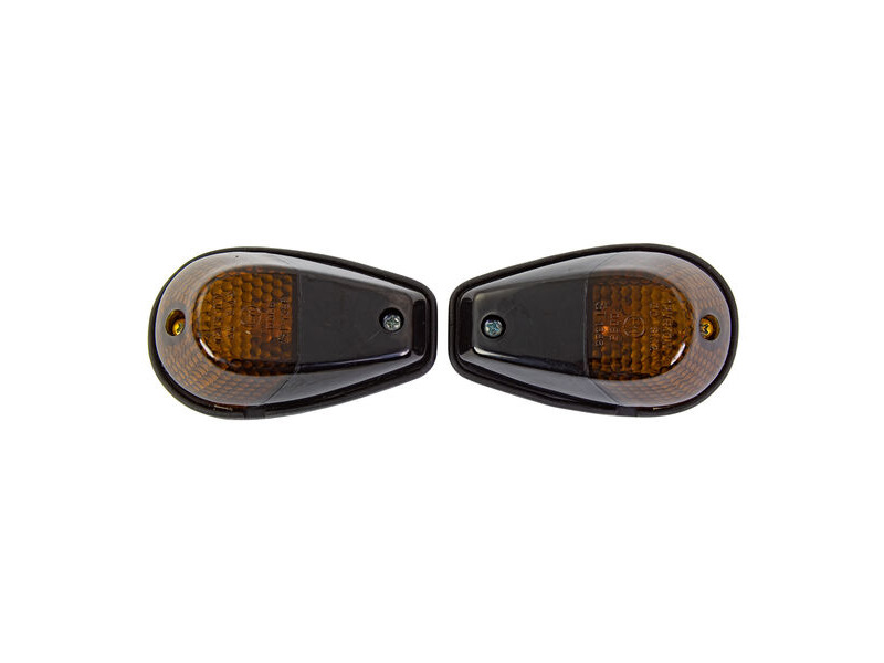 BIKE IT Original Fairing Indicators With Black Body And Smoked Lens click to zoom image