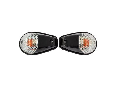 BIKE IT Original Fairing Indicators With Black Body And Clear Lens