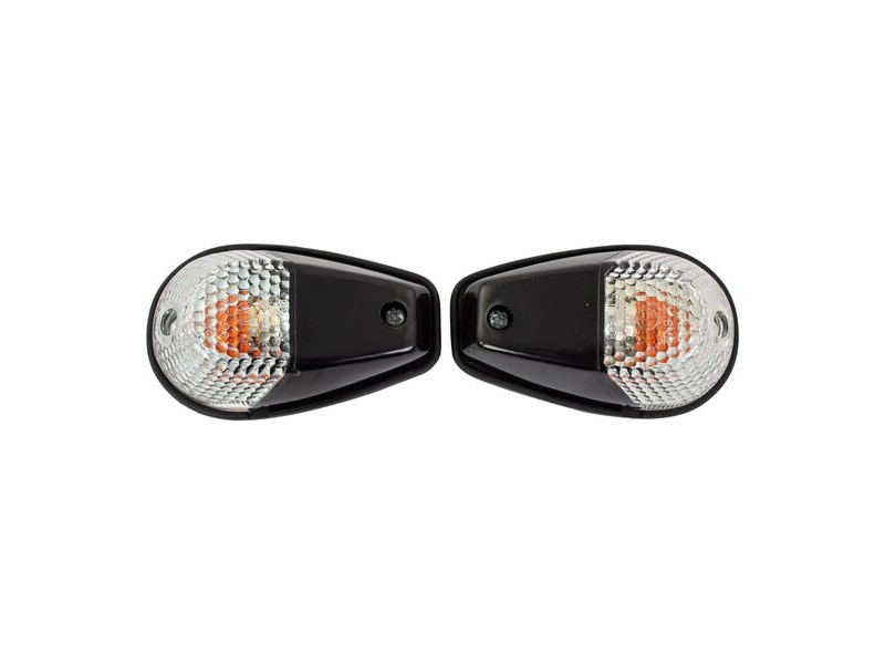 BIKE IT Original Fairing Indicators With Black Body And Clear Lens click to zoom image