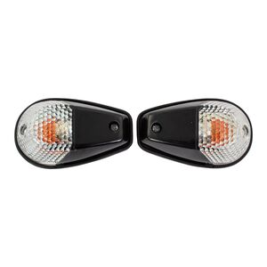 BIKE IT Original Fairing Indicators With Black Body And Clear Lens 