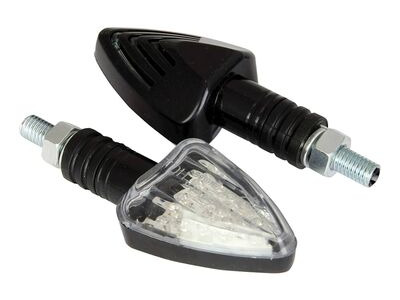BIKE IT LED Arrow Indicators With Black Body And Clear Lens