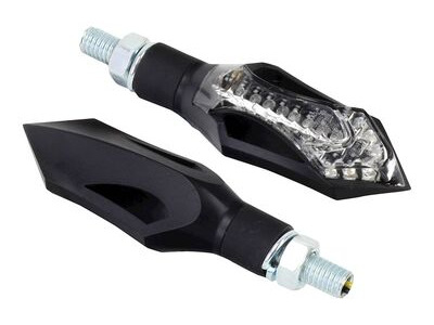 BIKE IT LED Blade Indicators With Black Body And Clear Lens