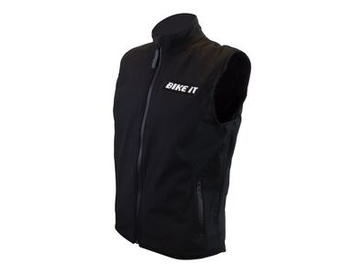 BIKE IT Softshell Gilet Black Adult