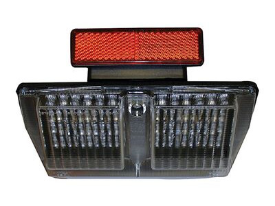 BIKE IT LED Rear Tail Light With Clear Lens And Integral Indicators - #D010