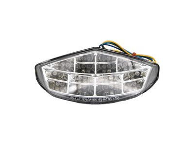 BIKE IT LED Rear Tail Light With Clear Lens And Integral Indicators - #D046
