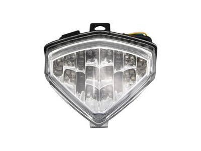BIKE IT LED Rear Tail Light With Clear Lens And Integral Indicators - #H111